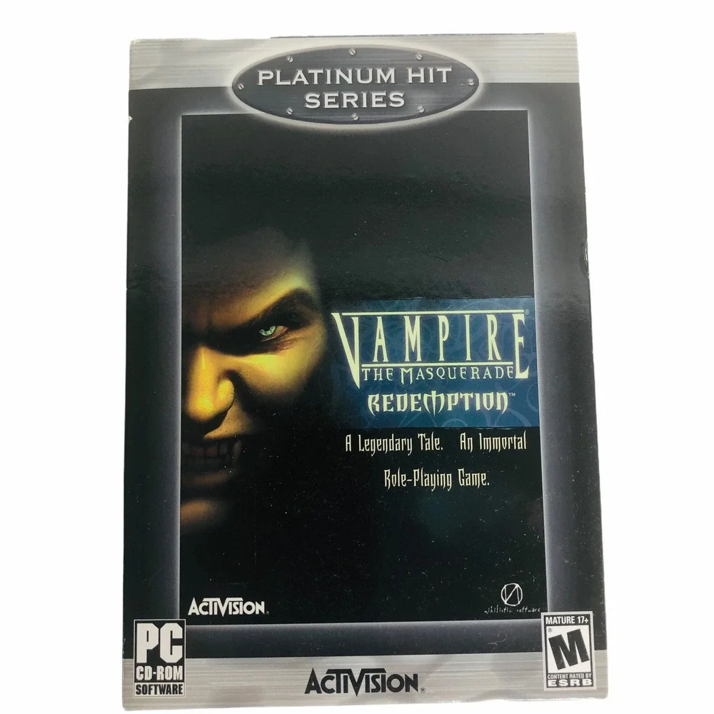Vampire The Masquerade Redemption PC Game 2 Disc Set‎ Box NO Instruction Manual